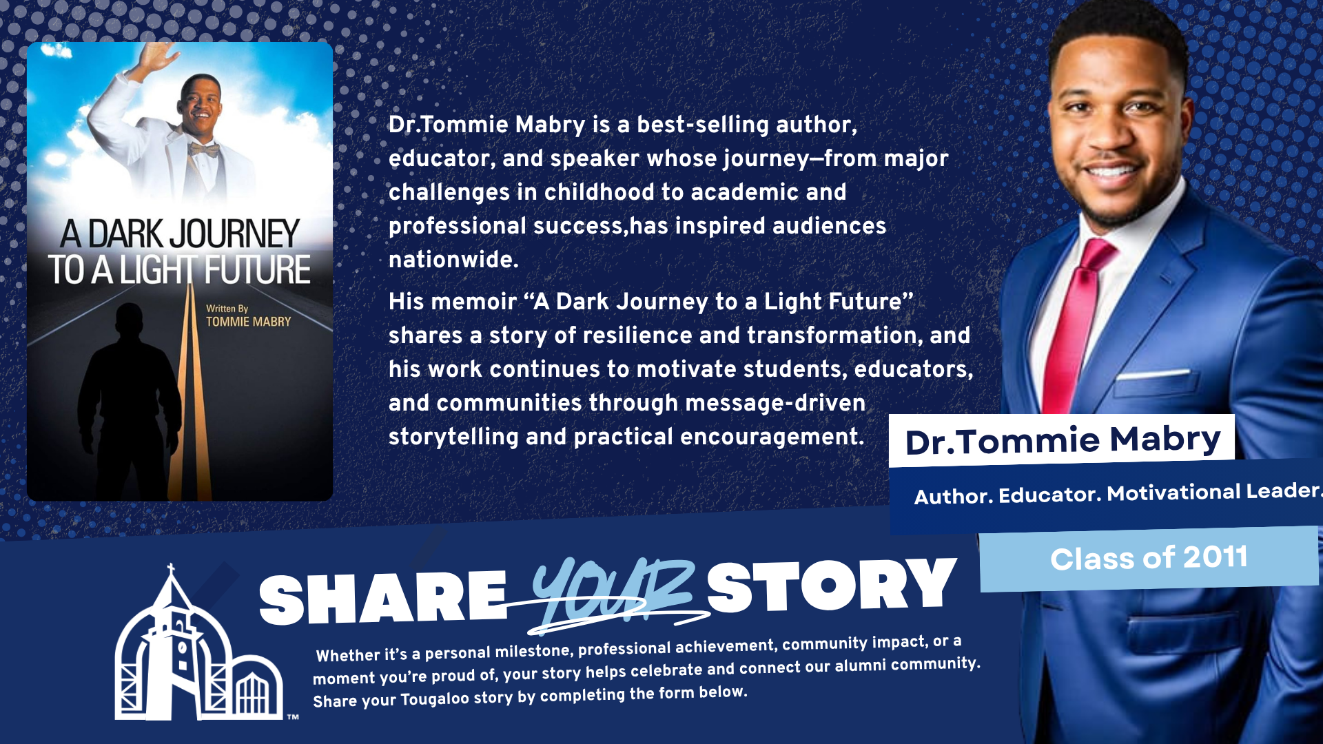 Tougaloo alumni story spotlight for Dr. Tommie Mabry