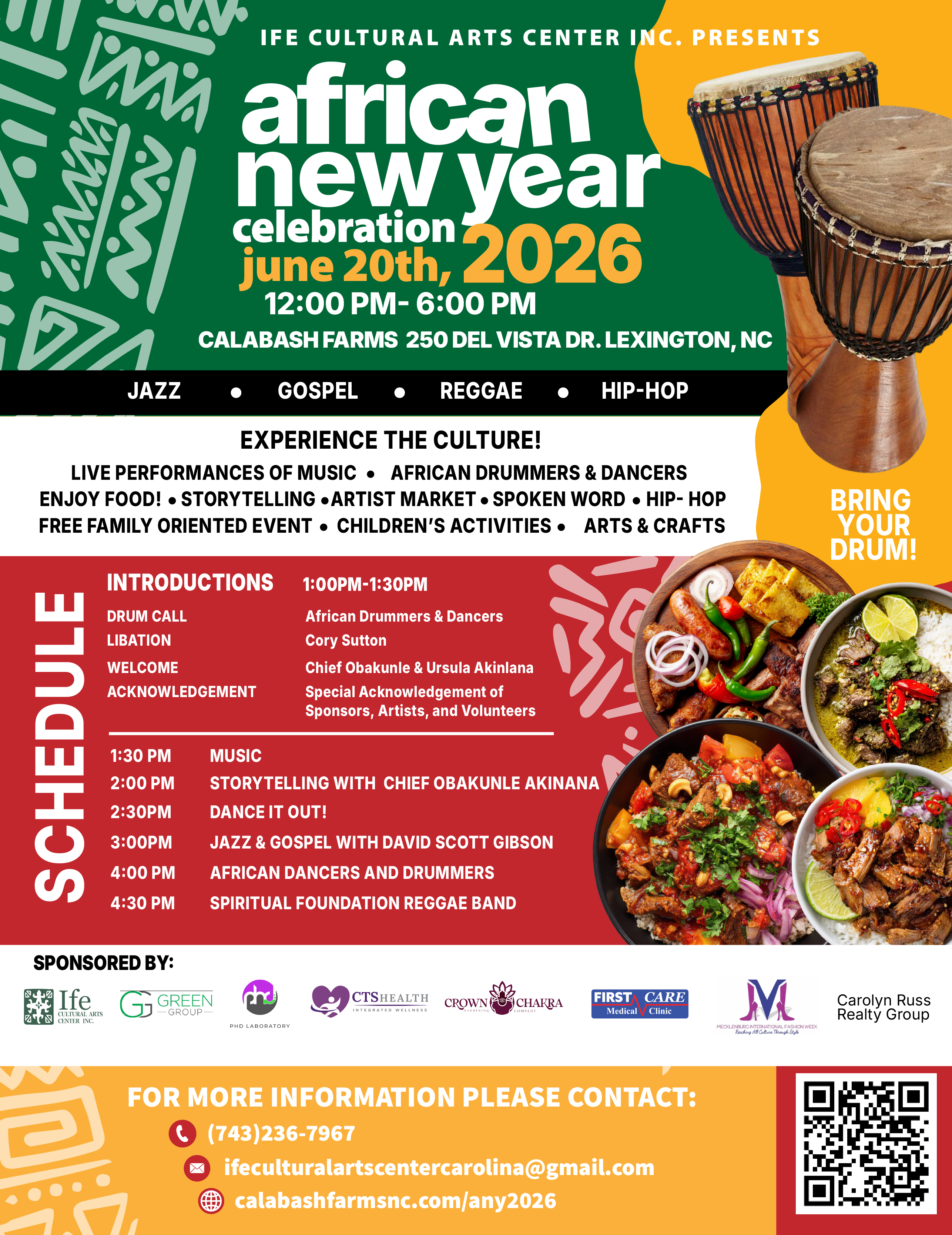African New Year 2026 event flyer