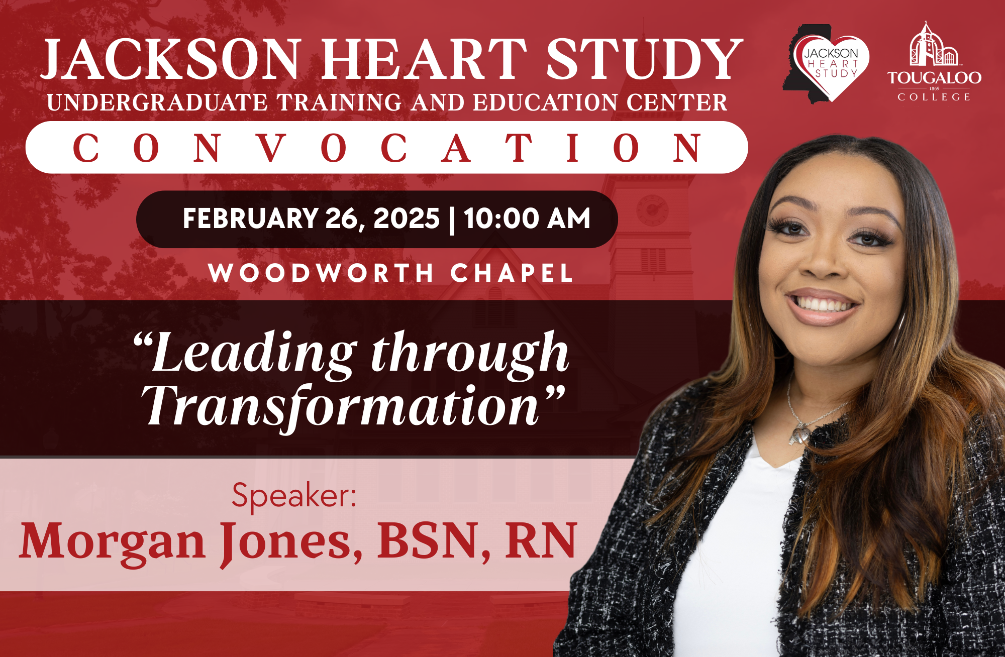 Jackson Heart Study convocation speaker graphic