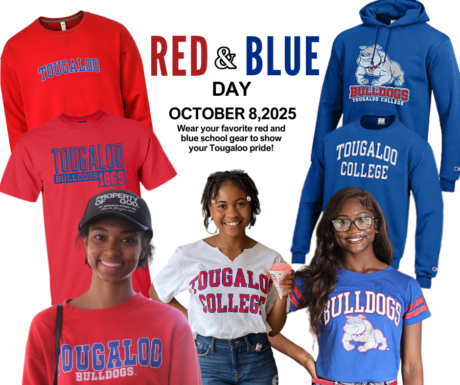 Red and Blue Day graphic