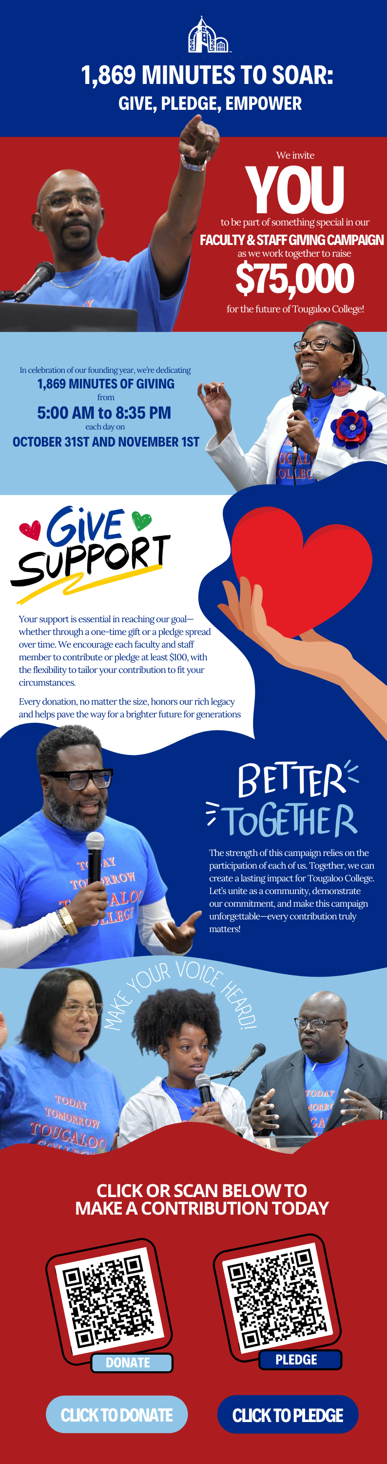 1869 Minutes to Soar email campaign