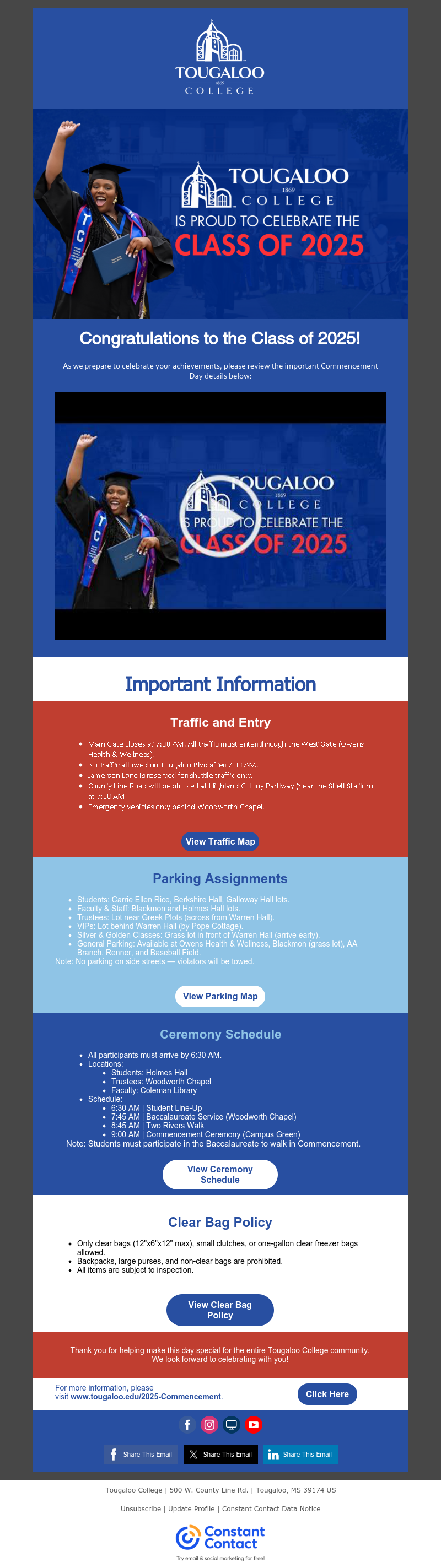 Get Ready for Commencement campaign
